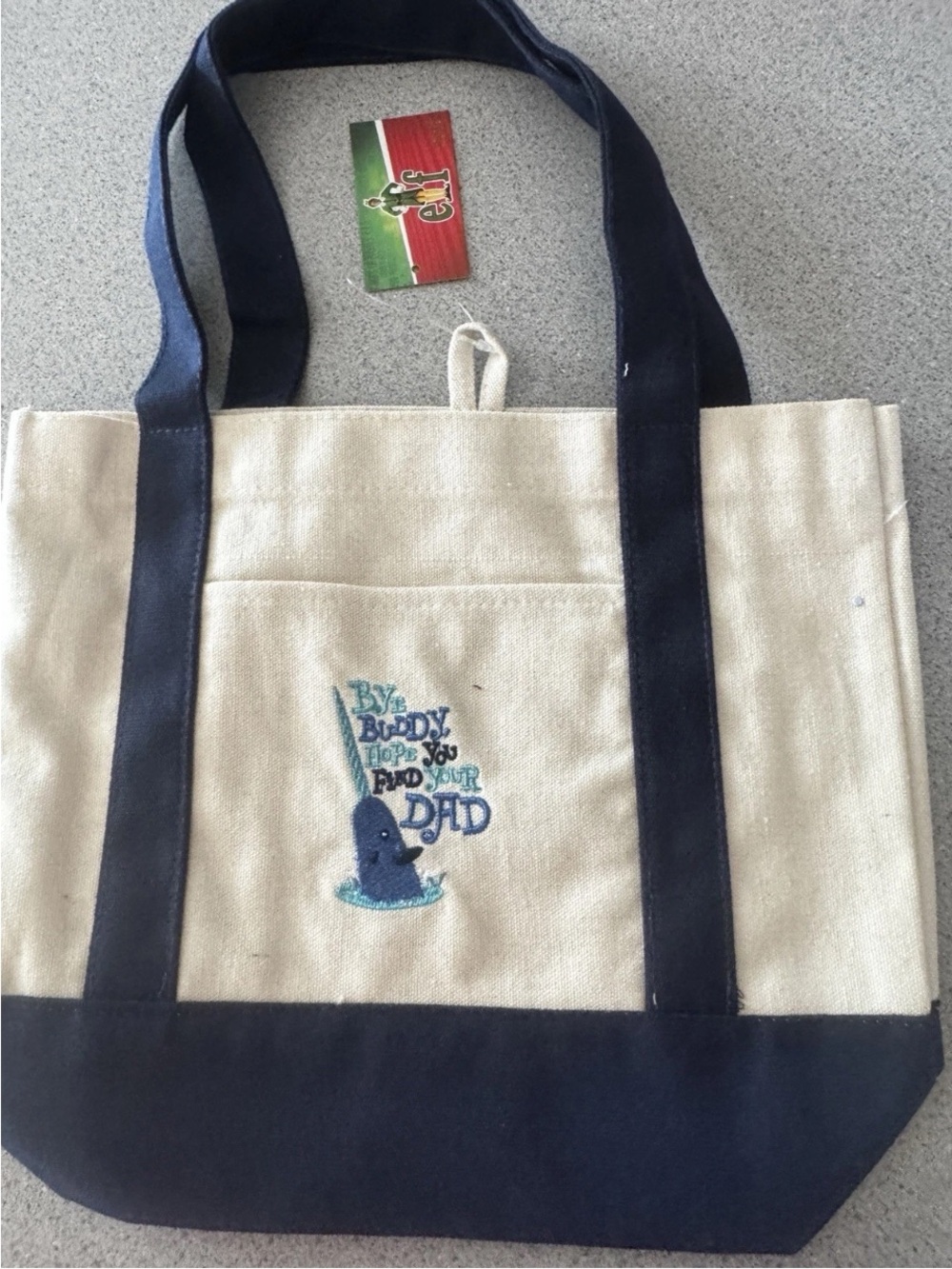 New Spirit Christmas Limited Edition Mini Canvas Tote Bag 2025 Narwhal Buddy Elf